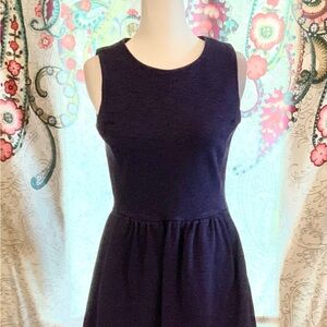 J. Crew Factory Navy Sleeveless Midi Dress